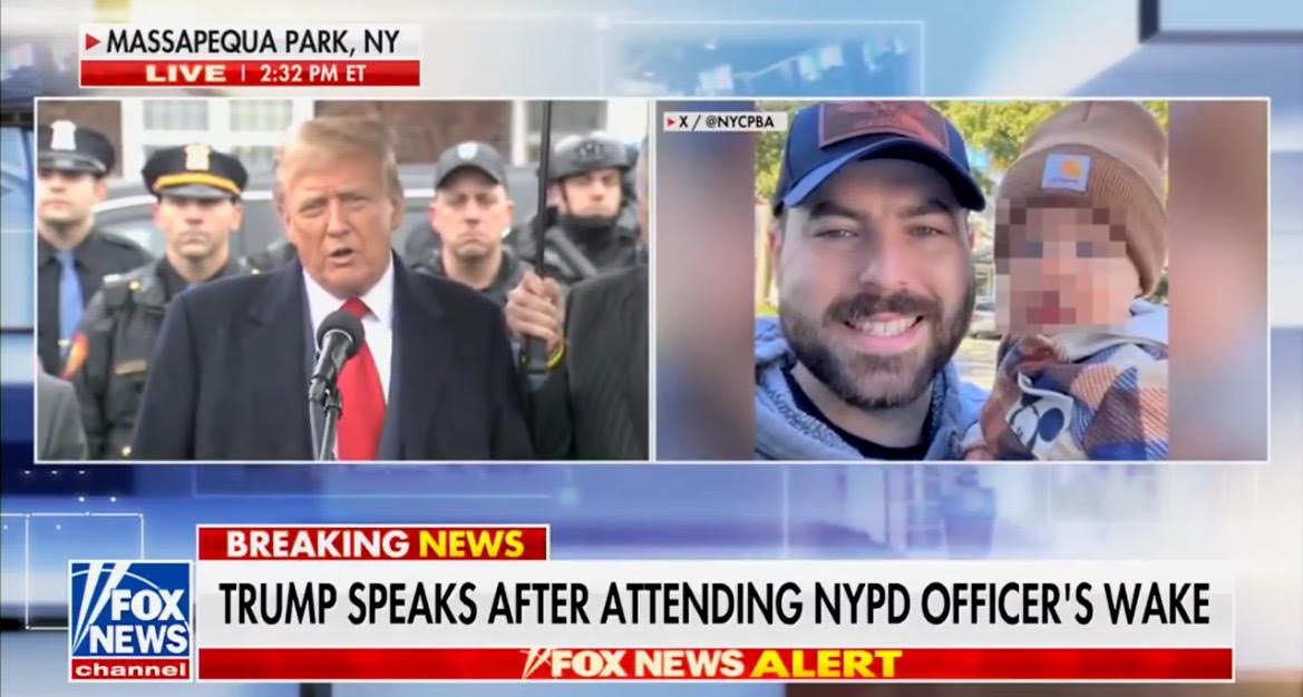 President Trump donates to slain NYPD officer’s family