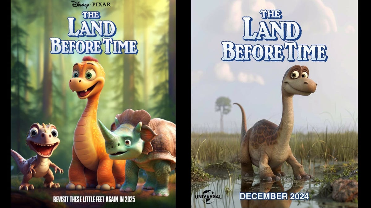 Fake Land Before Time Movie Posters Spark Controversy