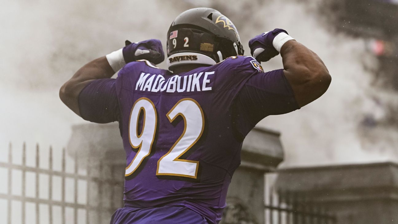 Ravens show faith in Madubuike, create cap room