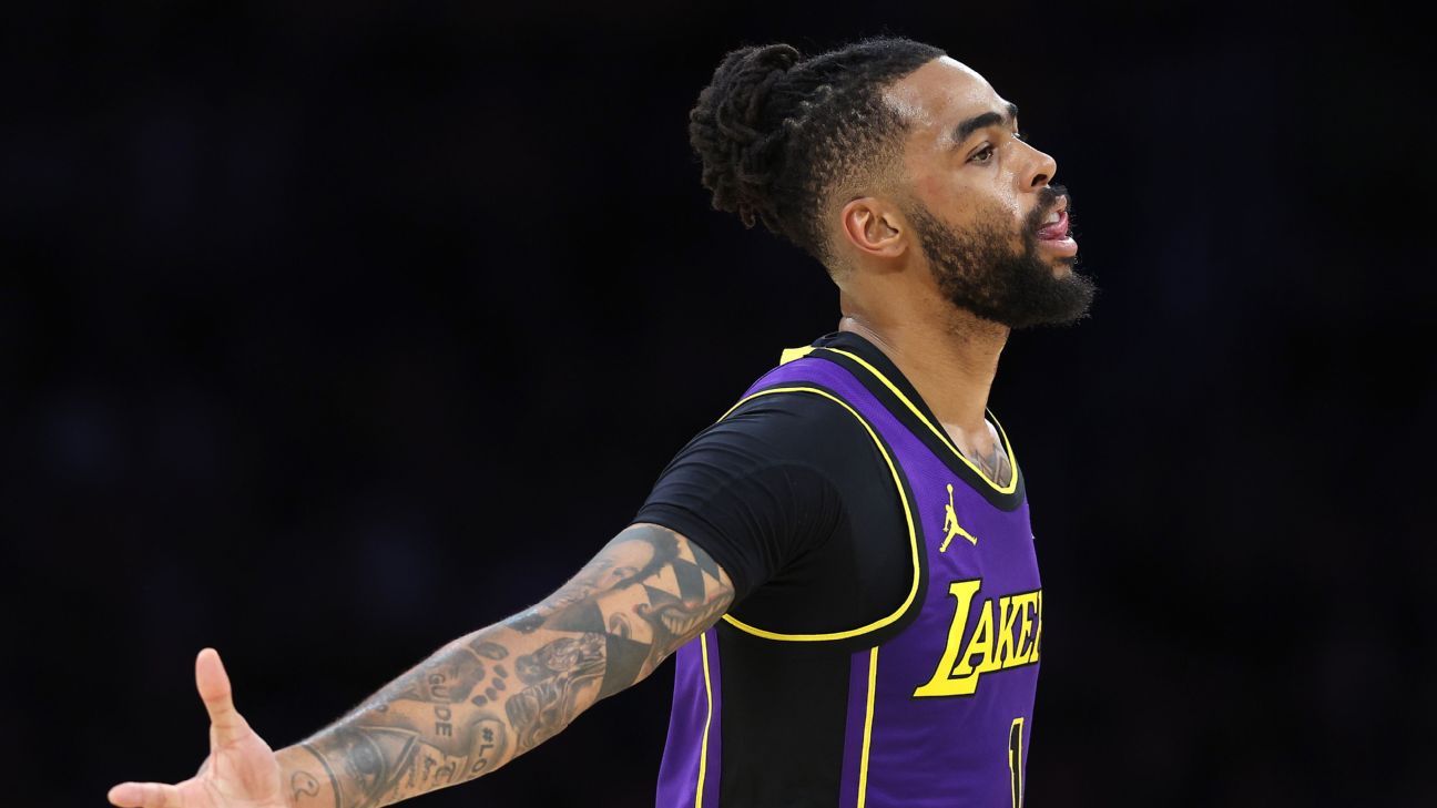 D’Angelo Russell scores 44 points to lead Lakers