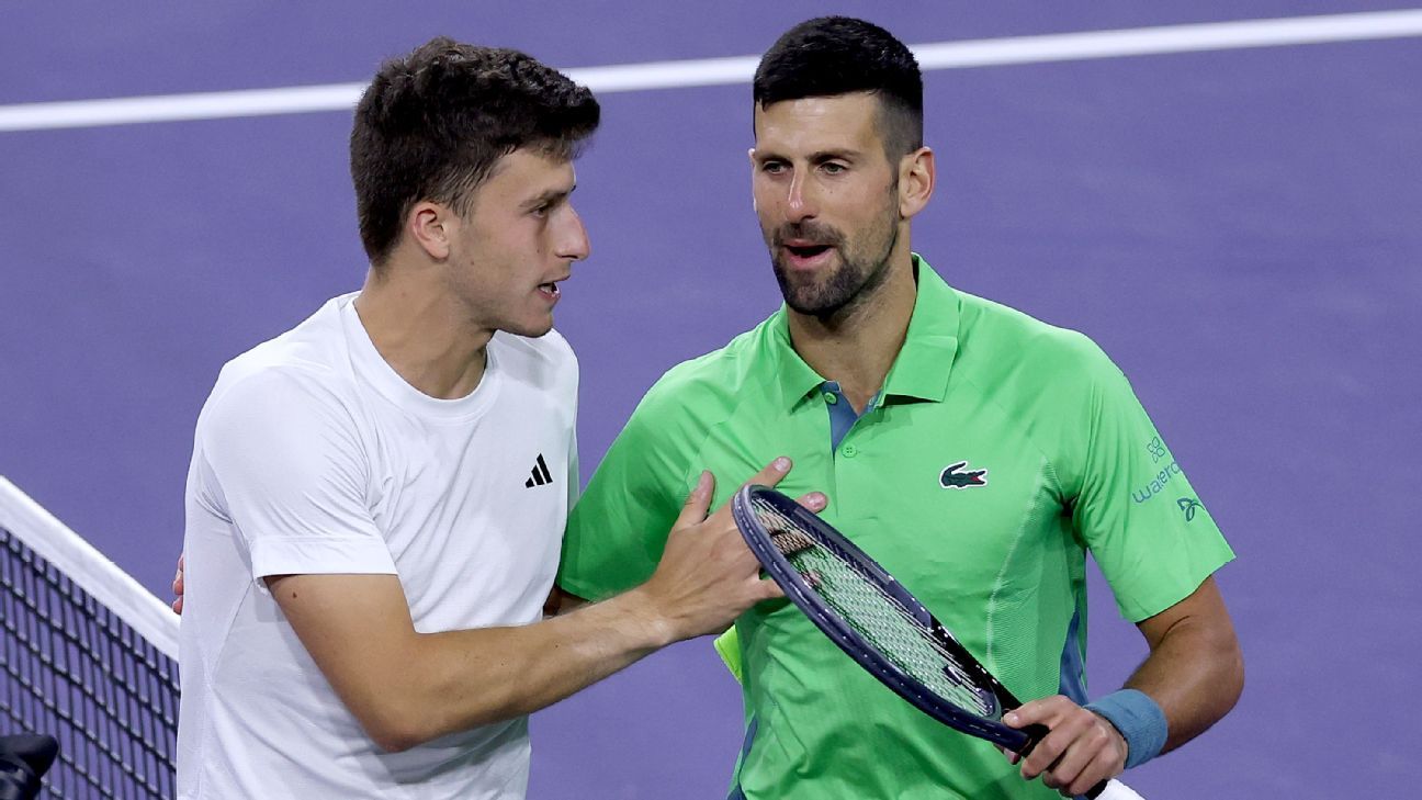 Luca Nardi upsets Novak Djokovic in BNP Paribas Open