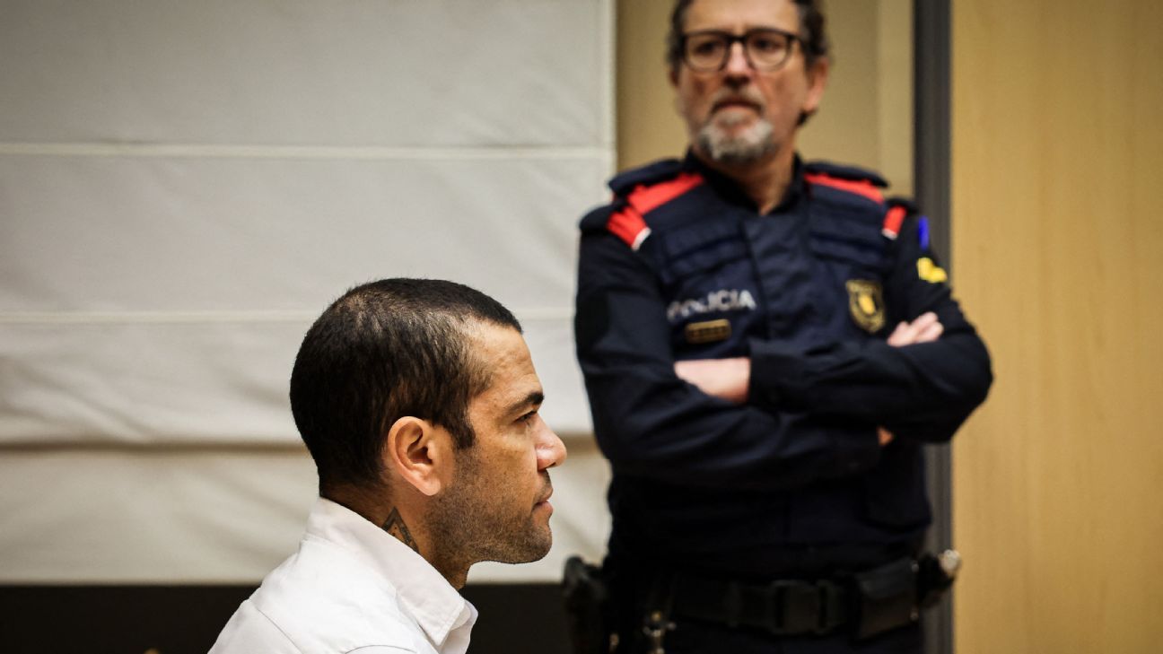Dani Alves fails to post bail; weekend in prison.