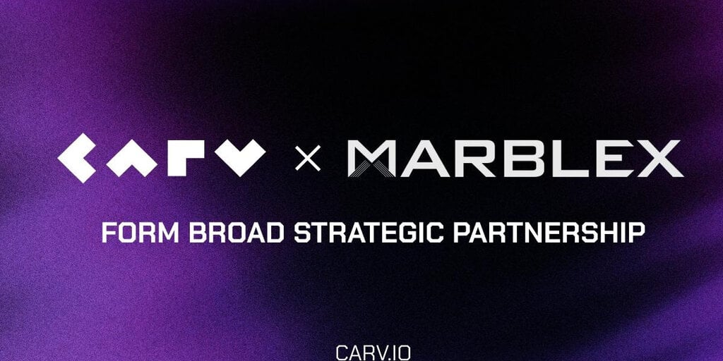 MARBLEX & CARV Announce Strategic Partnership