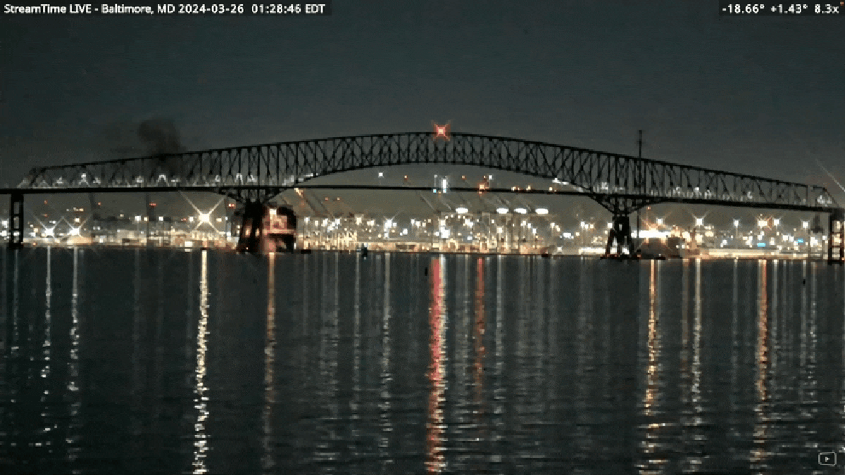 Francis Scott Key Bridge Collapses in Baltimore