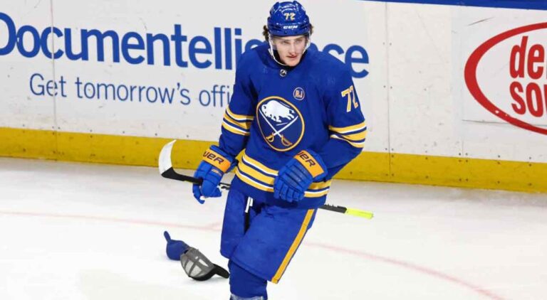 Sabres Rally Past Devils 5-2; Thompson Scores 4