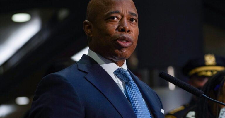 NYC Mayor Eric Adams cancels border visit.