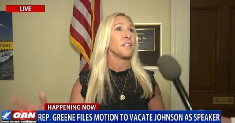 Rep. Marjorie Taylor Greene SLAMS House Speaker.
