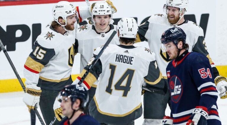 Barbashev’s late goals lift Vegas over Winnipeg