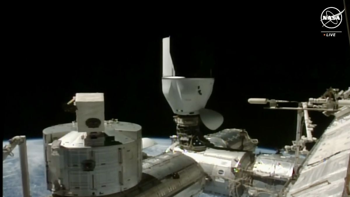 SpaceX’s Dragon docks with ISS after 1.5-day orbital chase