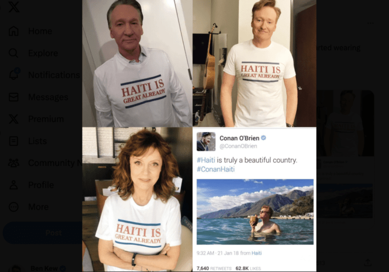 Left-wing celebrities praise Haiti amid anarchy