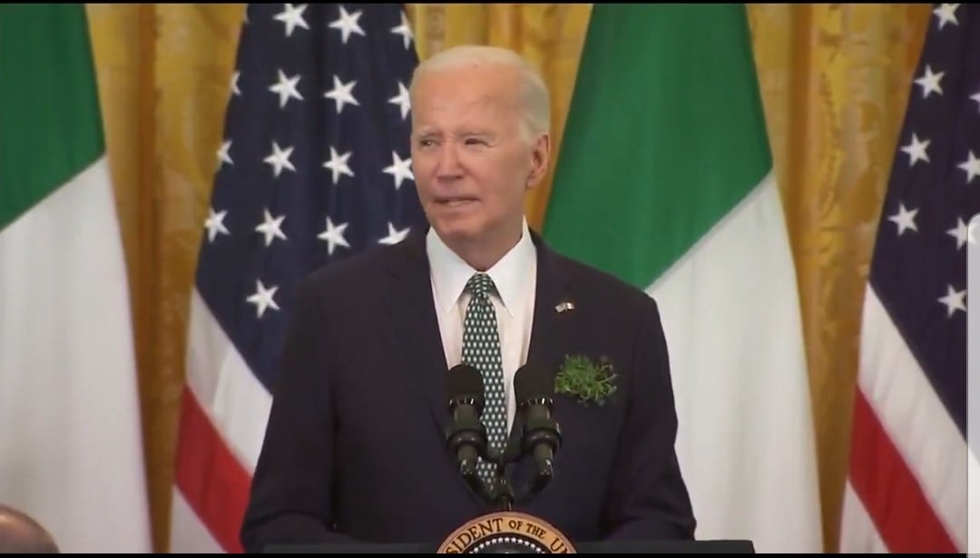Joe Biden Slurs Speech at St. Patrick’s Day Brunch