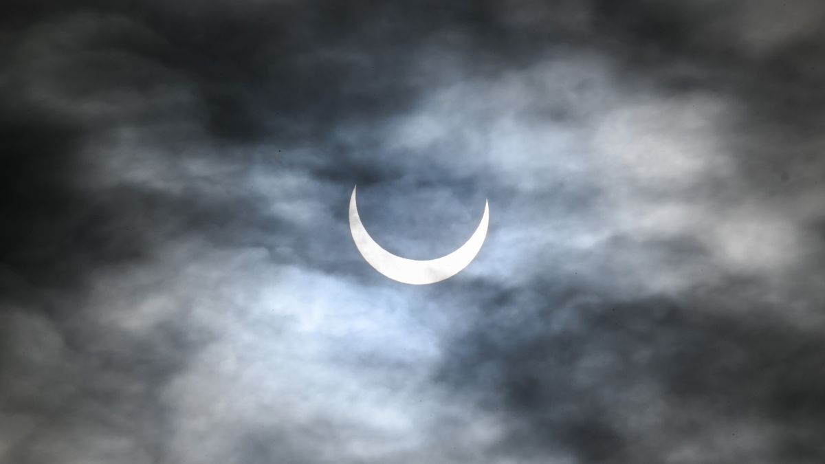 Solar Eclipse Effect on Cloud Cover During Eclipse
