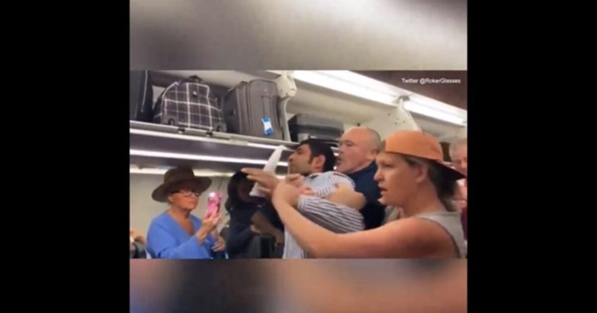 Shocking video shows anti-semitic passenger dragged off plane