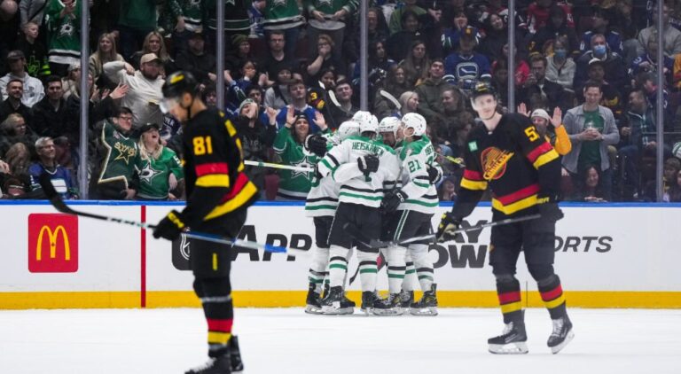 Canucks Struggle in 3-1 Loss to Stars