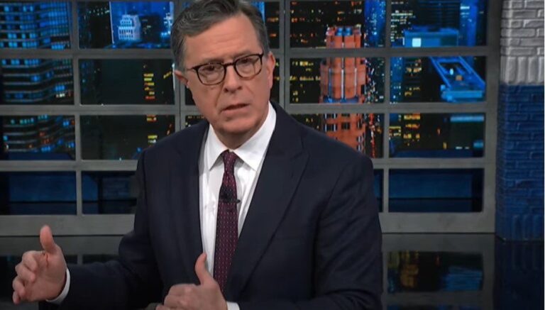 Colbert: Trump struggles in press conference due to broken brain