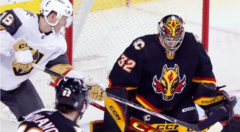 Wolf’s Heroics Lift Flames Over Golden Knights