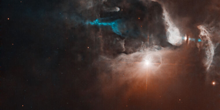 Young Multi-Star System FS Tau Captured by Hubble