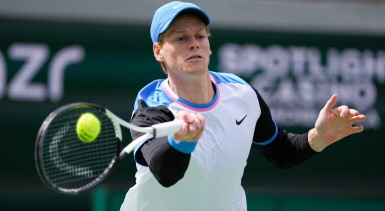 Sinner reaches BNP Paribas Open semis