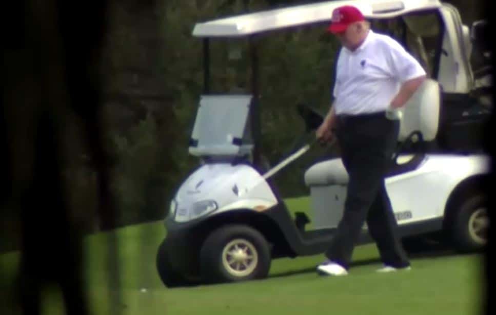 Biden mocks Trump for self-awarding golf trophies
