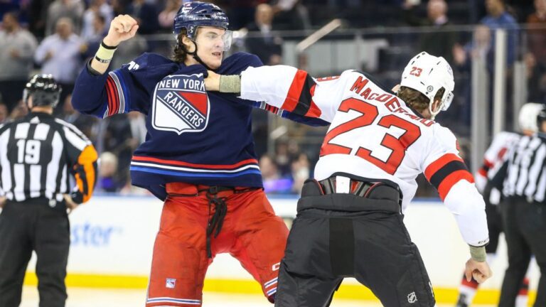 Massive Brawl Erupts in Rangers-Devils Game