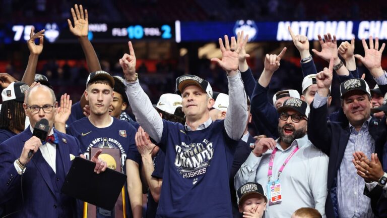 UConn repeats as national champions with win over Purdue.