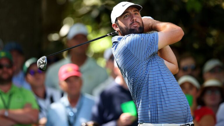 Wild conditions at Augusta: Scheffler, Homa, DeChambeau hold lead