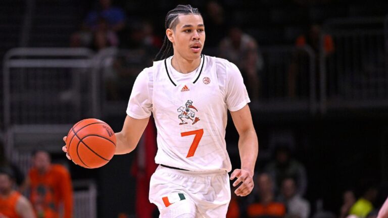 Miami freshman Kyshawn George declares for 2024 NBA draft