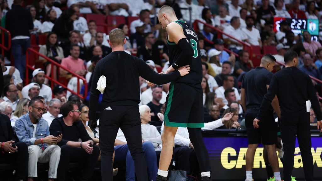 Celtics take 3-1 lead over Heat; Porzingis injured
