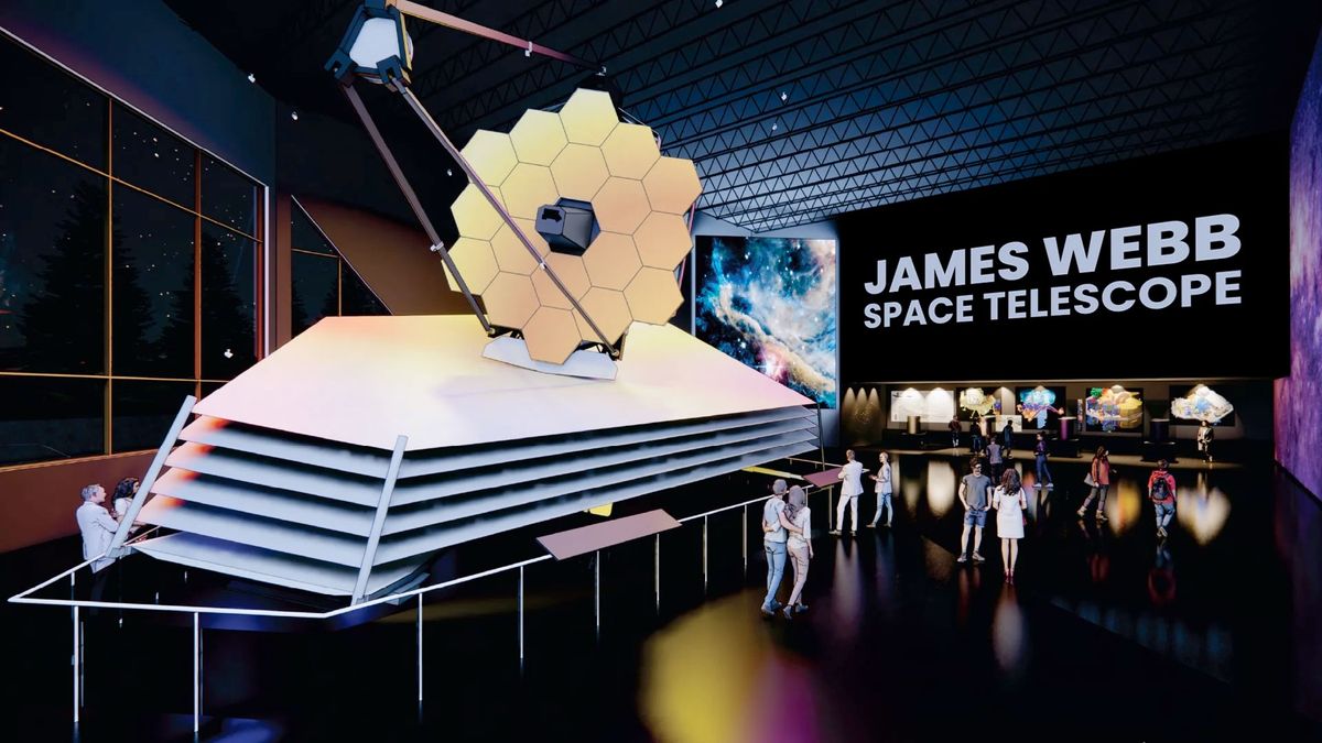 Full-Scale Model of James Webb Space Telescope Displayed