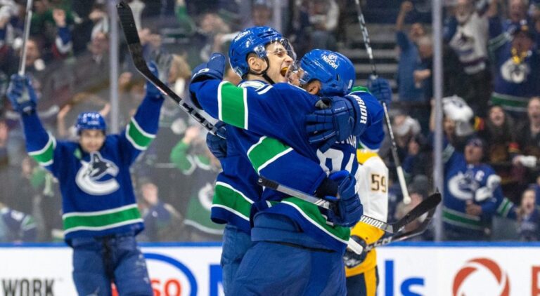 Canucks Beat Predators in Game 1 at Home