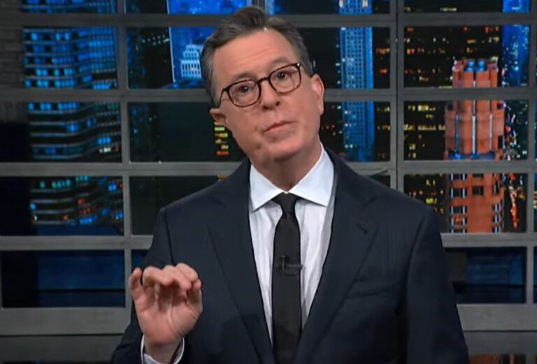 Stephen Colbert Cheers as Trump Hush Money Trial Moves Forward