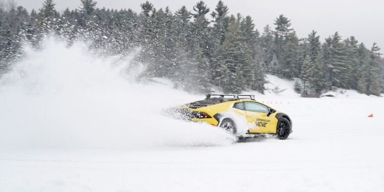 Lamborghini’s Ice-Drifting Experience with Corey Lewis