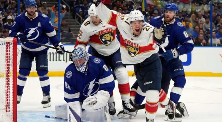 Panthers sweep Lightning; Canes on brink of elimination
