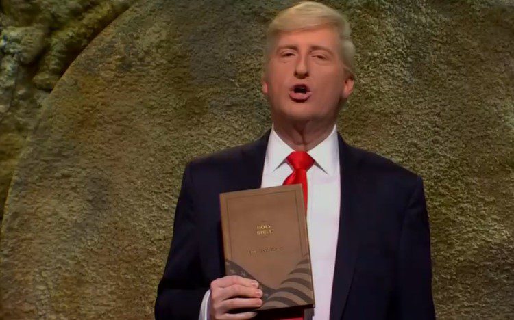 SNL Skewers Trump’s Bible-Selling Grift