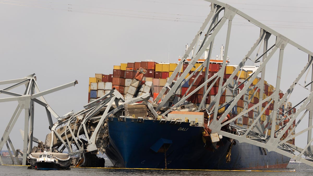 Baltimore bridge collapse: Crew members stranded on cargo ship