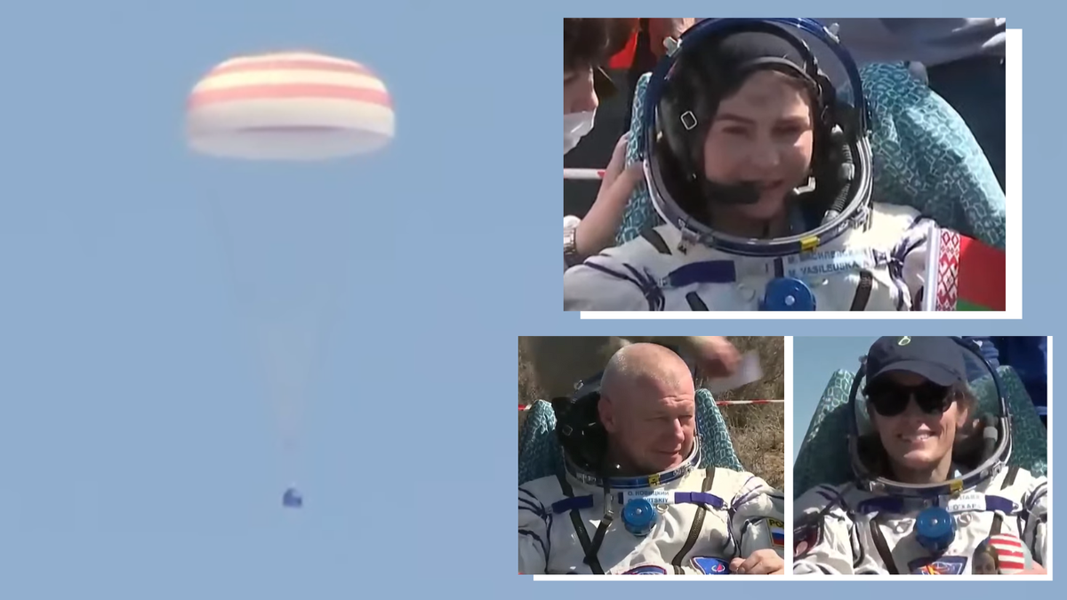 Female Belarusian astronaut returns to Earth on Soyuz capsule