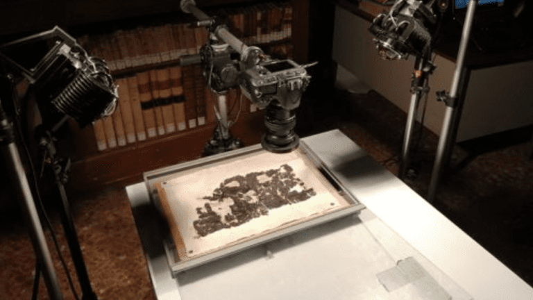 Researchers Find Plato’s Burial Place in Carbonized Scroll