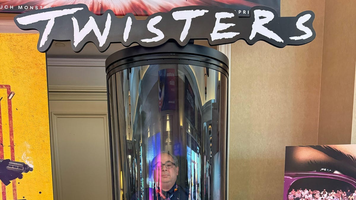 Experience Universal’s Twisters Movie Promo Standee at CinemaCon