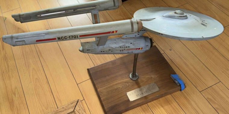 Star Trek’s USS Enterprise NCC-1701 model returned