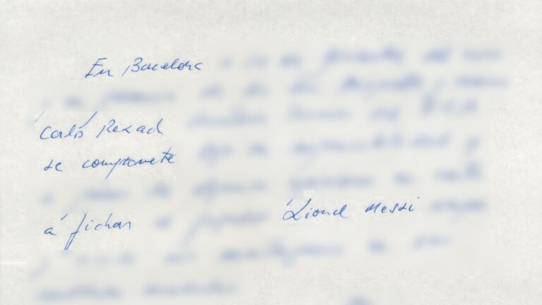 Napkin that Launched Messi’s Barcelona Career Auctioned