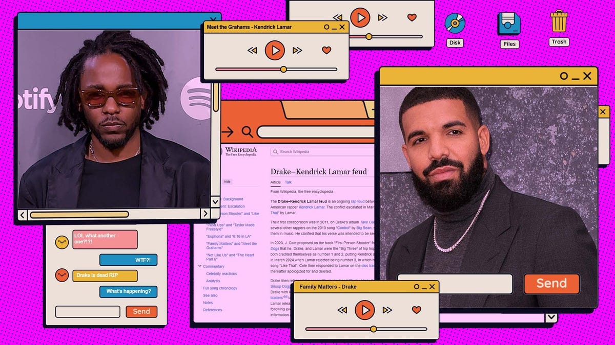 Internet culture embraces Kendrick Lamar and Drake rap beef.