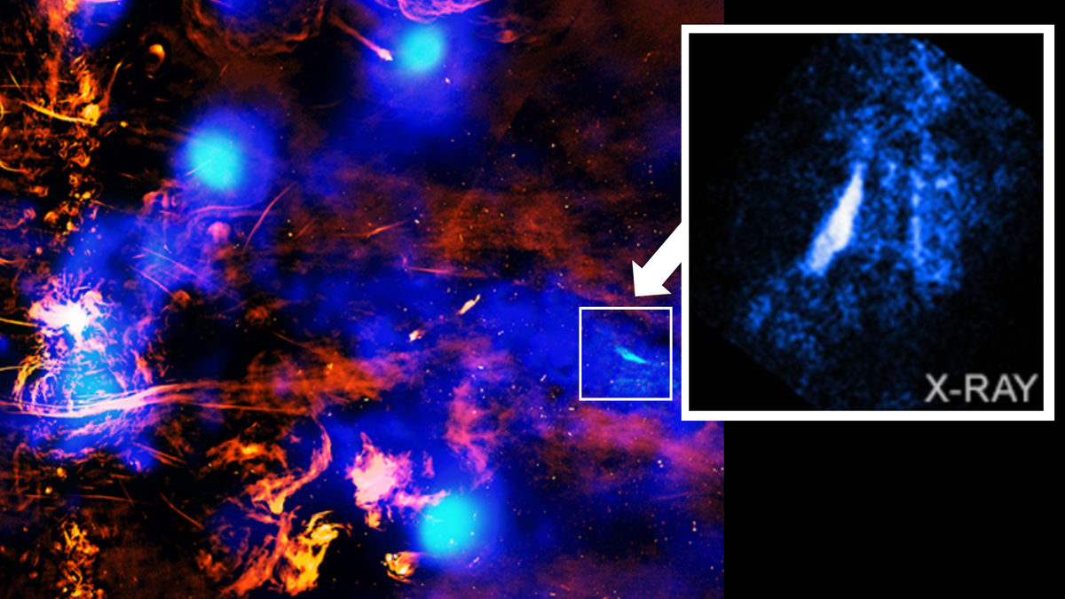 Chandra X-ray Telescope Discovers Cosmic Exhaust Vent