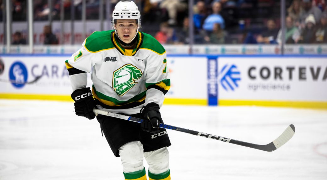 Easton Cowan shines in OHL final with Knights.