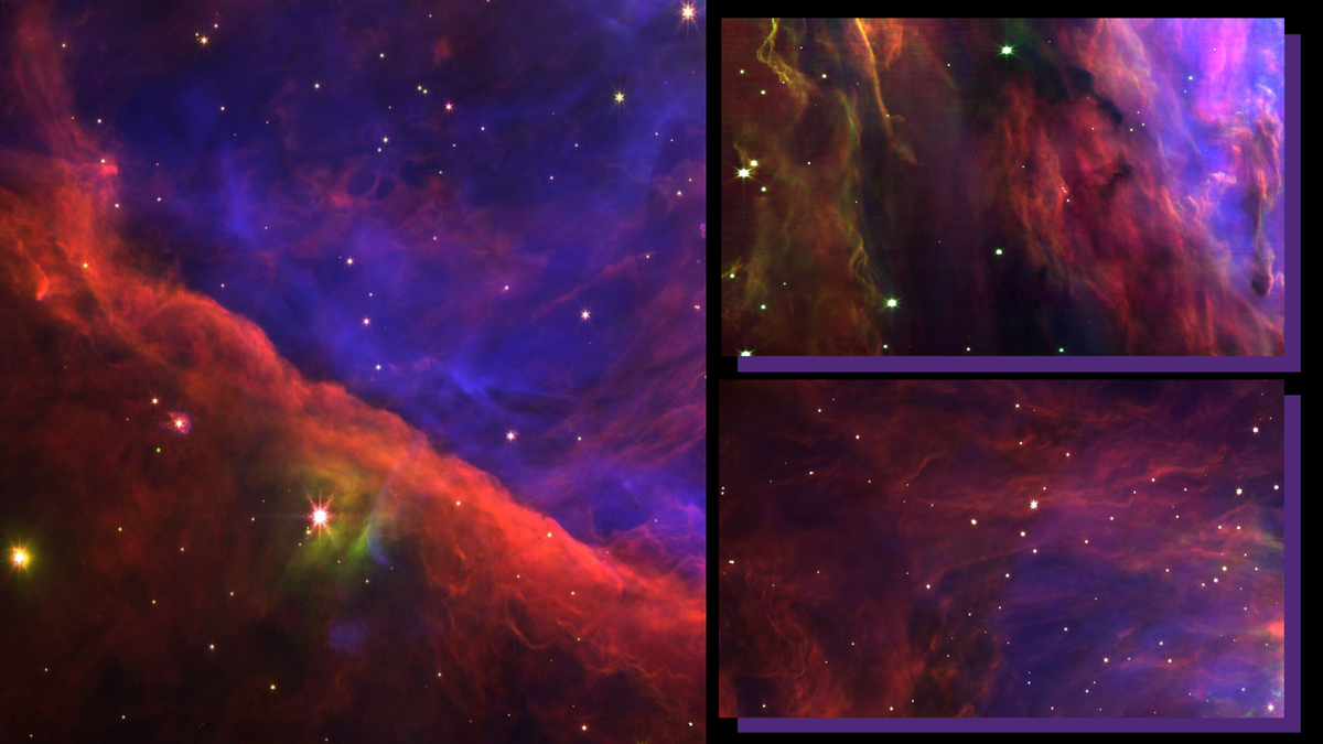 New JWST images of the Orion Nebula