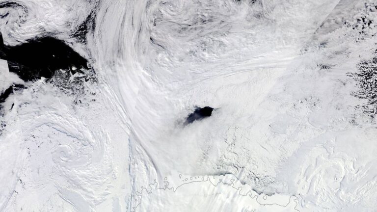Rare Hole in Antarctic Sea Ice Explained