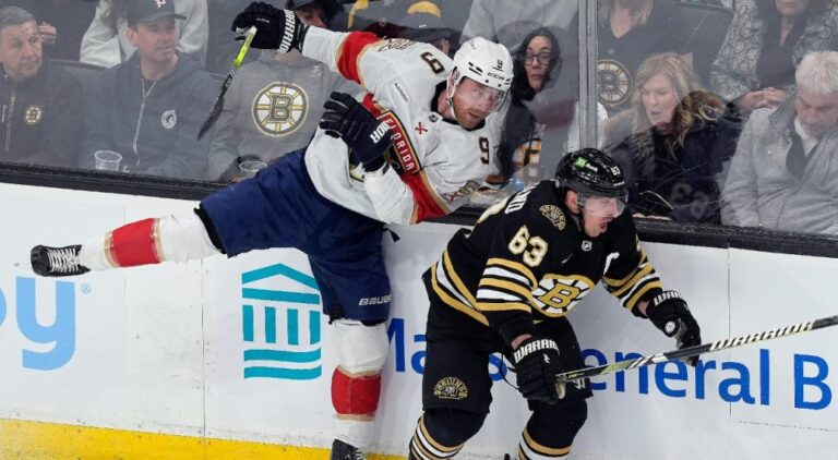 Boston Bruins captain Brad Marchand out for Game 4.