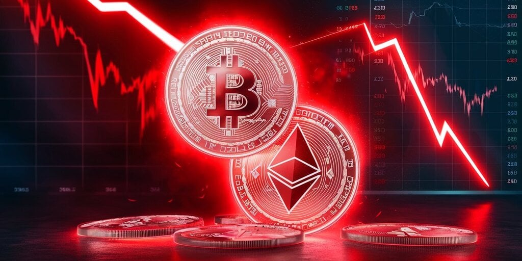 Bitcoin and Ethereum prices plunge: Long liquidations top $150M