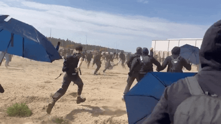Climate protesters storm Tesla Gigafactory in Germany
