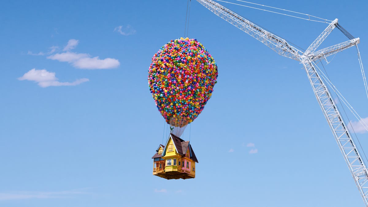 Sleep in Disney-Pixar ‘Up’ Home with 8,000 Balloons