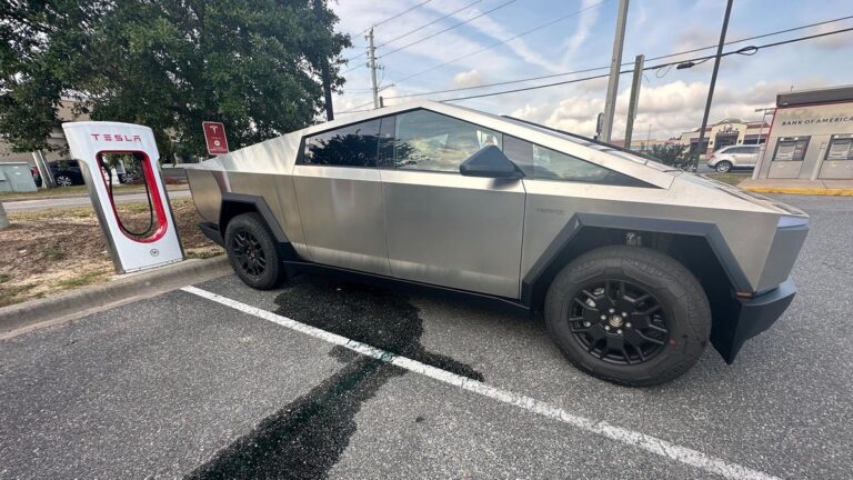 Tesla Cybertruck Leaks Coolant Shortly After Purchase